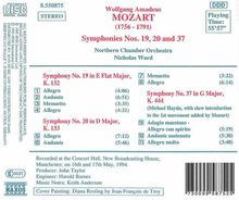 Wolfgang Amadeus Mozart (1756-1791): Symphonien Nr.19,20,37, CD