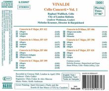 Antonio Vivaldi (1678-1741): Cellokonzerte Vol.1, CD