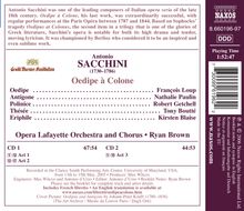 Antonio Maria Sacchini (1730-1786): Oedipe a Colone, 2 CDs