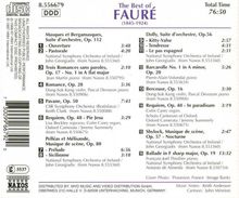 Best of Faure, CD