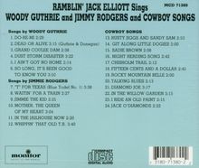 "Ramblin" Jack Elliot: Sings Woody Guthrie &amp; Jimmie Rodgers, CD