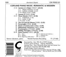 Aaron Copland (1900-1990): Klaviersonate G-Dur, CD