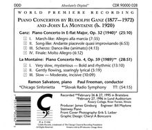 Rudolf Ganz (1877-1972): Klavierkonzert op.32, CD