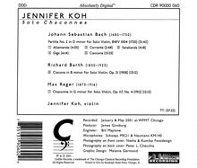 Jennifer Koh - Solo Chaconnes, CD