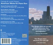 Georgia &amp; Louise Mangos - American Works for Piano Duo, CD