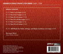 Heinrich Ignaz Biber (1644-1704): Mensa Sonora (Tafelmusik 1680), CD