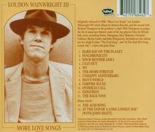 Loudon Wainwright III: More Love Songs, CD