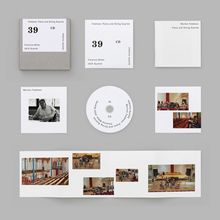 Cover mit "Feldman: Piano and String Quartet", "Florence Millet", "JACK Quartet", CD mit Aufdruck "39 CD". Mehrere Fotos.
