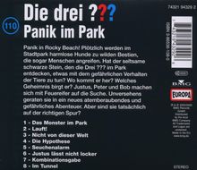 Die drei ??? (Folge 110) - Panik im Park, CD