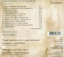 Johannes Ockeghem (1430-1497): Geistliche Chorwerke, CD