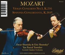 Wolfgang Amadeus Mozart (1756-1791): Sinfonia Concertante KV 364, CD