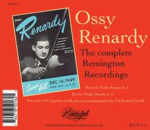 Ossy Renardy - The complete Remington Recordings, CD