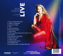 Ana Popovic: Live For LIVE, CD