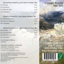 Cesare Pugni (1802-1870): Klarinettenquartette Nr.2-4, CD