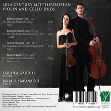 20th Century Mitteleuropean Violin &amp; Cello Duos, CD