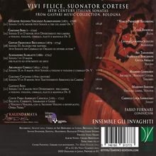 Italienische Sonaten aus dem 18. Jahrhundert "Vivi Felice, Suonator Cortese", CD
