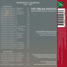 Domenico Cimarosa (1749-1801): 29 Orgelsonaten aus den Sonaten für Tasteninstrumente Volume I &amp; II, CD