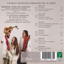 Charles-Francois-Gregoire de la Ferte (18. Jahrhundert): Livre de Sonates pour le Violon et la Basse (1707) Vol.2, CD