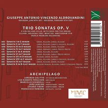 Giuseppe Antonio Vincenzo Aldrovandini (1671-1708): Triosonaten op.5 Nr. 1-10, CD