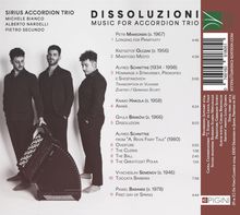 Sirius Accordion Trio - Dissoluzioni (Musik für Akkordeon-Trio), CD