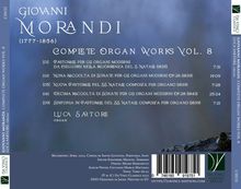GIACANNI  
MORANDI  
Complete Organ Works Vol. 8  
Luca Sartore, Organ  
Liste von Musikstücken und Zeiten.  
Da Vinci Classics Logo.