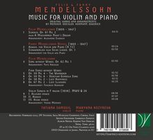 Felix & Fanny Mendelssohn, Music for Violin and Piano. Werke von Felix und Fanny, Violin: Tatiana Samouil, Piano: Maryana Kozyreva.