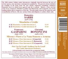 Domenico Sarro (1679-1744): Moschetta e Gullo Intermezzi I &amp; II, CD