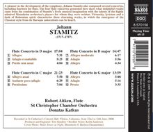 Johann Stamitz (1717-1757): Flötenkonzerte in C,D,D,G, CD