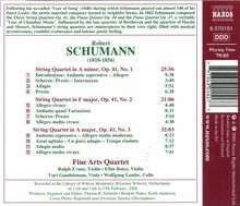 Robert Schumann (1810-1856): Streichquartette Nr.1-3, CD