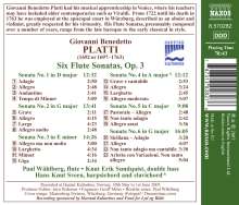 Giovanni Benedetto Platti (1697-1763): Flötensonaten op.3 Nr.1-6, CD