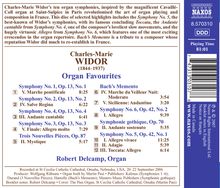 Charles-Marie Widor (1844-1937): Orgelwerke, CD