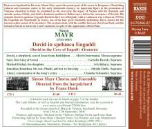 Johann Simon (Giovanni Simone) Mayr (1763-1845): David in spelunca Engaddi (Oratorium), 2 CDs