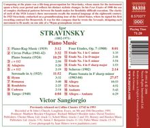 Igor Strawinsky (1882-1971): Klavierwerke, CD