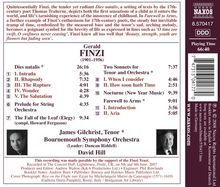 Gerald Finzi (1901-1956): Dies natalis op.8 (Kantate), CD