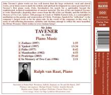 John Tavener (1944-2013): Klavierwerke, CD