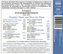 Sveinbjörn Sveinbjörnsson (1847-1927): Klaviertrios in e-moll &amp; a-moll, CD