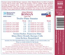 Johan Helmich Roman (1694-1758): Sonaten für Flöte,Cello &amp; Cembalo Nr.1-12, 2 CDs