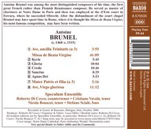 Antoine Brumel (1460-1520): Missa de Beata Virgine, CD