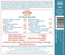 Charles Wood (1866-1926): St.Mark Passion, CD