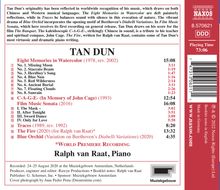 Tan Dun (geb. 1957): Eight Memories in Watercolor, CD