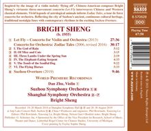 Bright Sheng (geb. 1955): Violinkonzert "Let Fly", CD
