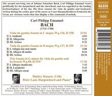 Carl Philipp Emanuel Bach (1714-1788): Gambensonaten Wq.136 &amp; 137, CD