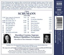 Clara Schumann (1819-1896): Sämtliche Lieder, CD