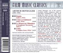 Arthur Honegger (1892-1955): Filmmusik: Filmmusik, CD