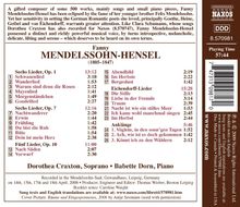 Fanny Mendelssohn-Hensel (1805-1847): Lieder Vol.1, CD