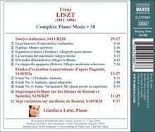 Franz Liszt (1811-1886): Klavierwerke Vol.30, CD