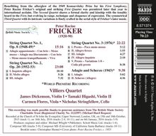 Peter Racine Fricker (1920-1990): Streichquartette Nr.1-3, CD