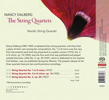 Nancy Dalberg (1881-1949): Streichquartette Nr.1-3, Super Audio CD