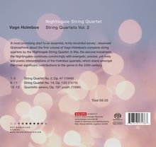 Vagn Holmboe (1909-1996): Sämtliche Streichquartette Vol.2, Super Audio CD
