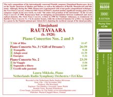 Einojuhani Rautavaara (1928-2016): Klavierkonzerte Nr.2 &amp; 3, CD